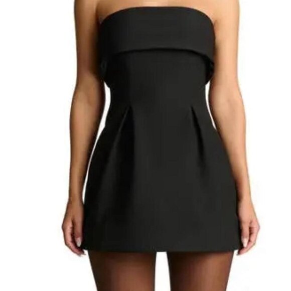 NWOT Great Condition!! Naked Wardrobe Black Strapless Dress - Picture 1 of 7